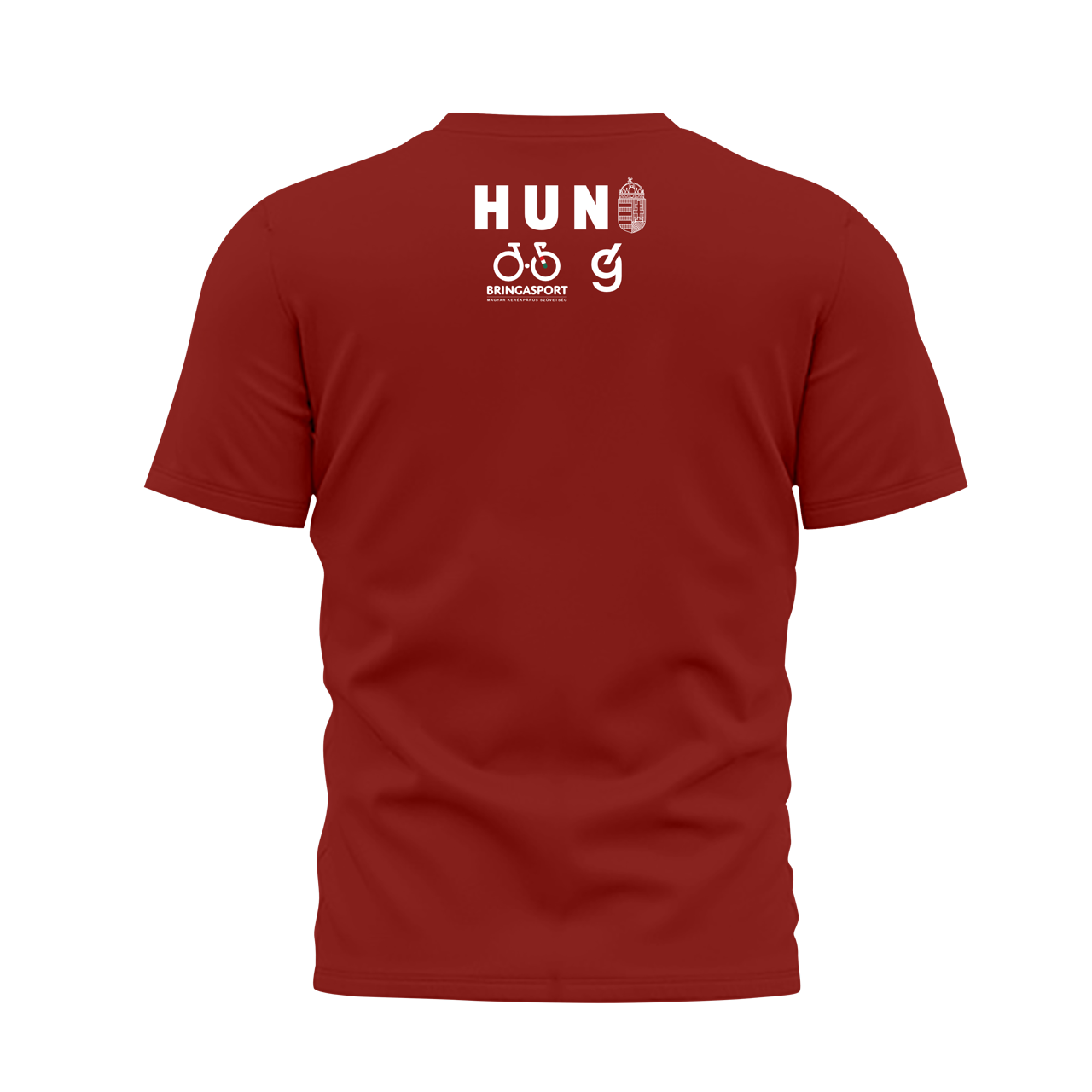 Grinta - Magyar kerékpár válogatott Merchandise piros unisex póló - Image 4