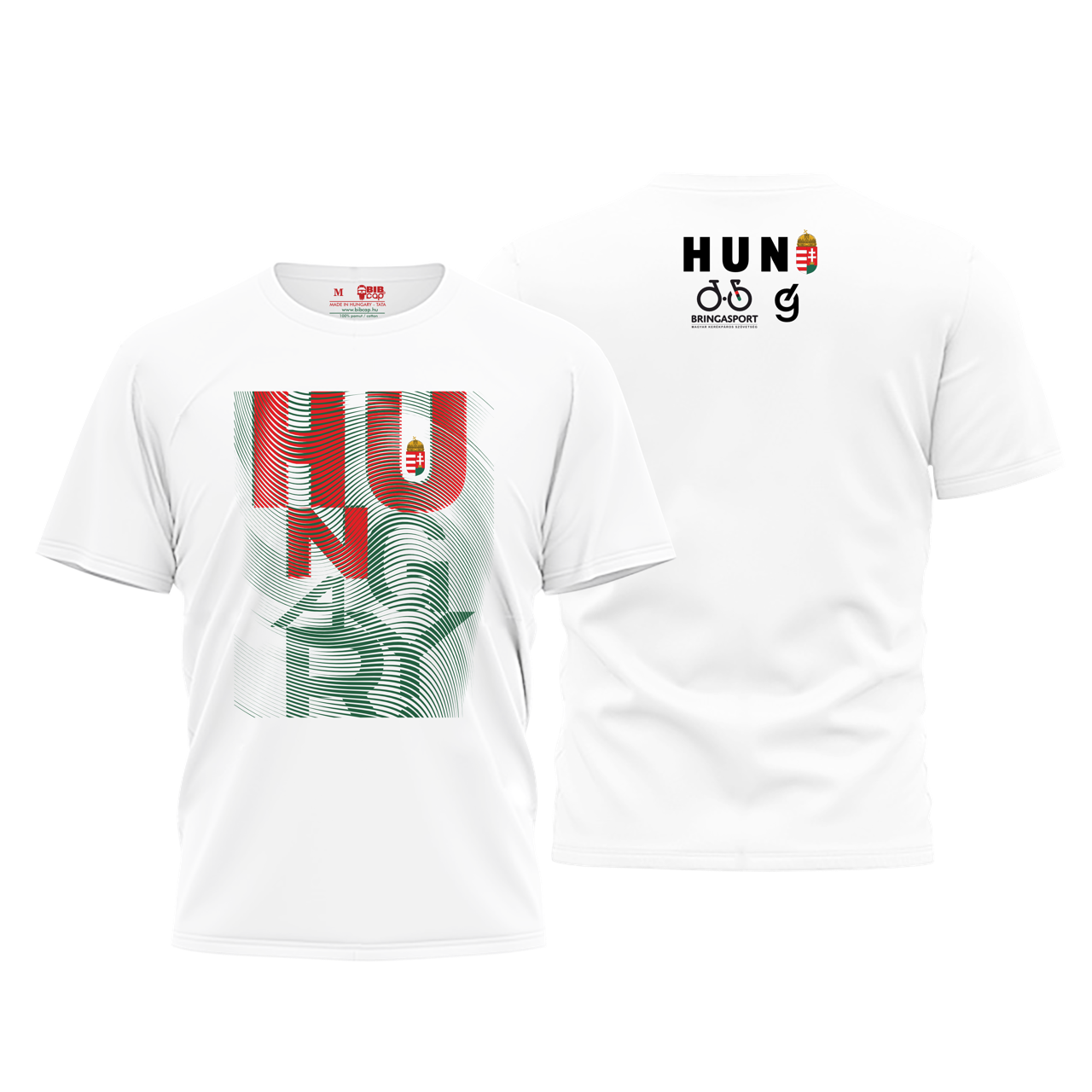 Grinta - Magyar kerékpár válogatott Merchandise fehér unisex póló - Image 2