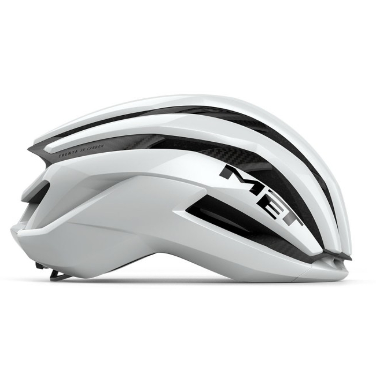 Met New Trenta 3K Carbon Fényes Fehér Kerékpáros Sisak