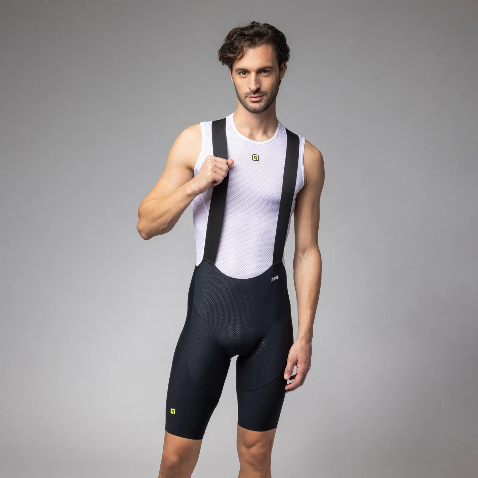 ALÉ VOLTAGE R-EV1 Nyári fekete férfi kerékpáros nadrág