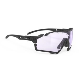 Rudy Project Cutline Black/Impactx2 Photochromic Laser purple+Extra Bumper fekete kerékpáros szemüveg