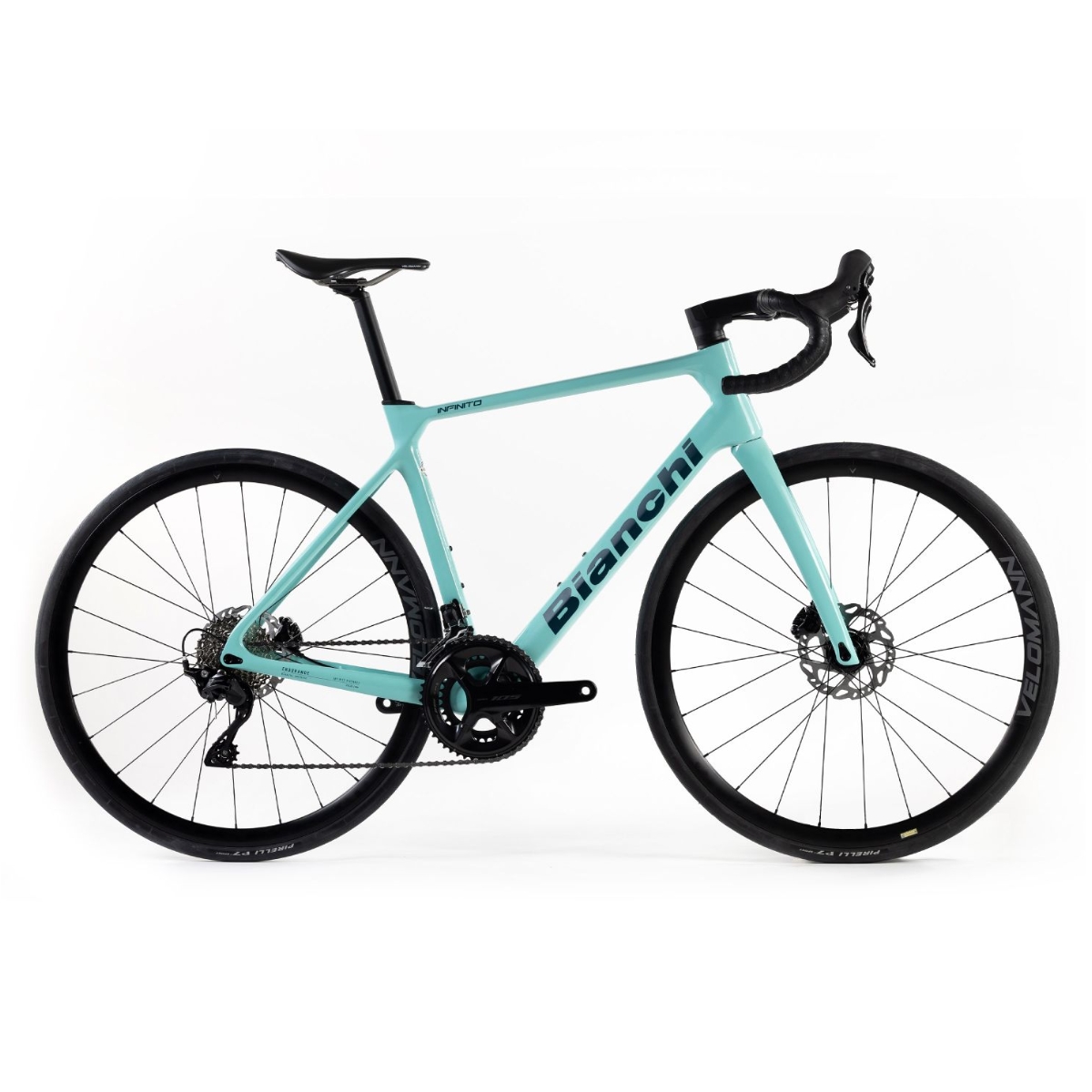 Bianchi Infinito 105 Di2 Glossy Celeste türkiz országúti kerékpár