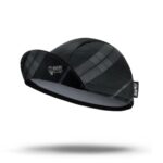 BiBCAP Blackcheck fekete kerékpáros sapka