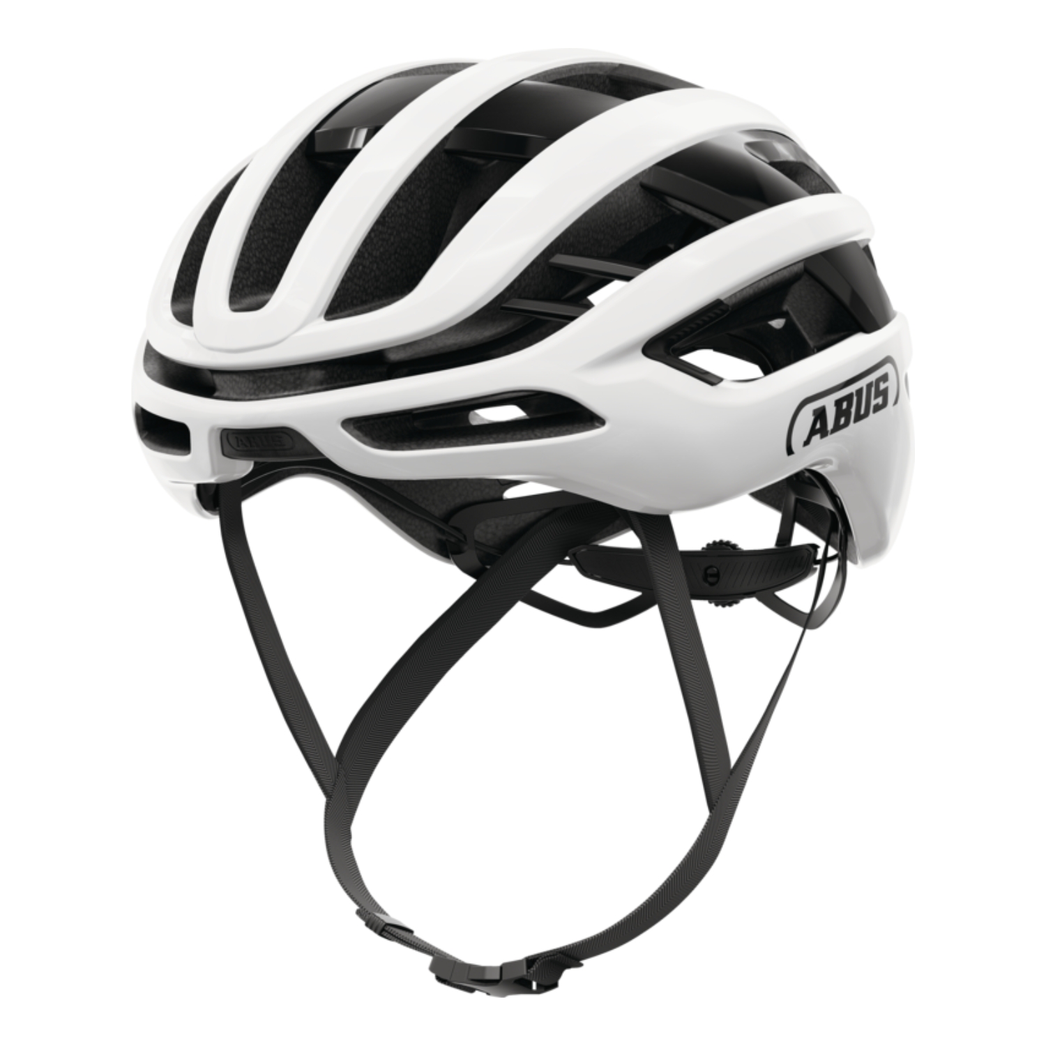ABUS AirBreaker 2.0, In-Mold, shiny white fehér kerékpáros bukósisak - Image 2