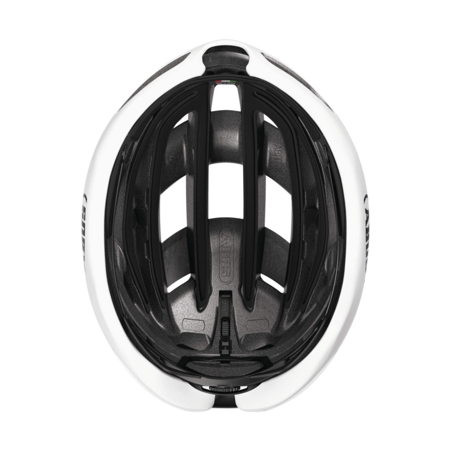 ABUS AirBreaker 2.0, In-Mold, shiny white fehér kerékpáros bukósisak - Image 7
