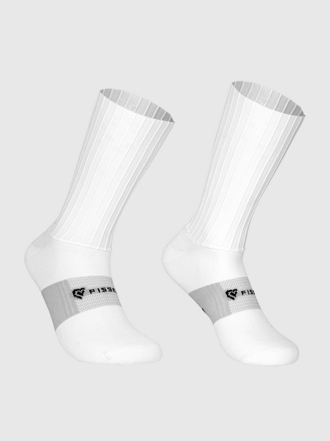 Pissei Aero Socks fehér kerékpáros zokni