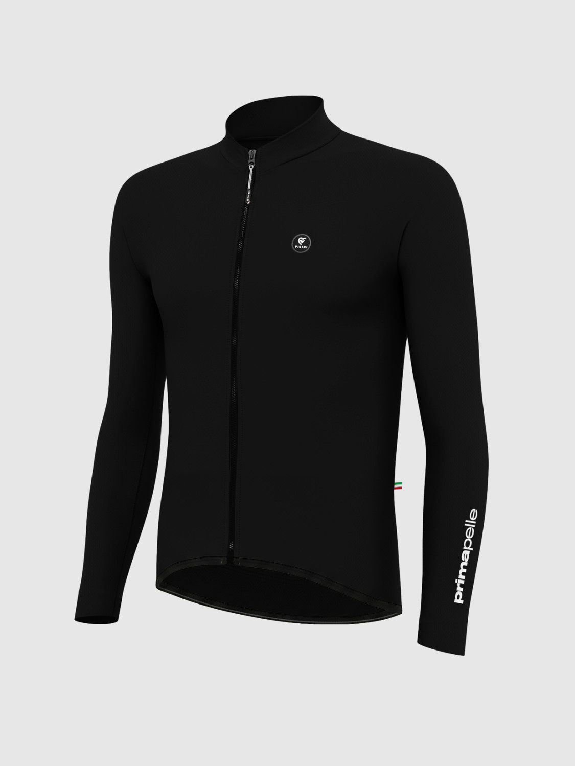 Pissei Primapelle Long Sleeve Jersey Black fekete férfi hoszú ujjú kerékpáros mez - Image 2