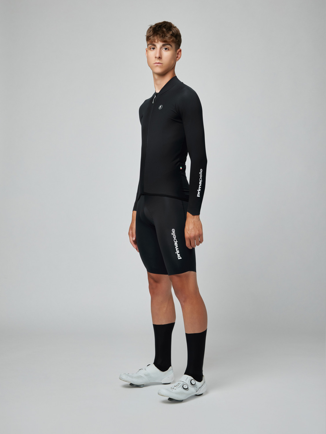 Pissei Primapelle Long Sleeve Jersey Black fekete férfi hoszú ujjú kerékpáros mez - Image 5