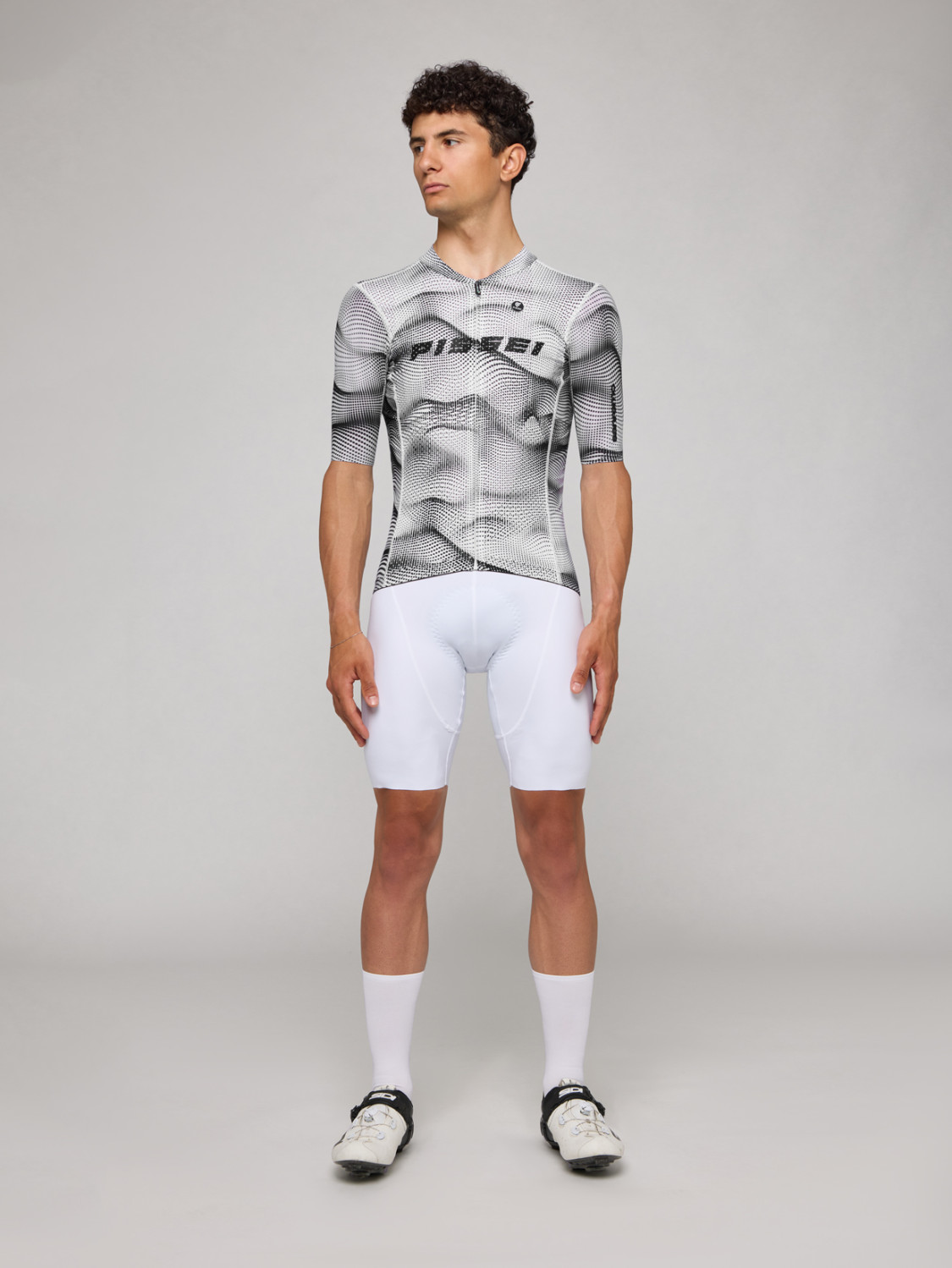 Pissei SanRemo Jersey Black/White kerékpáros mez - Image 3