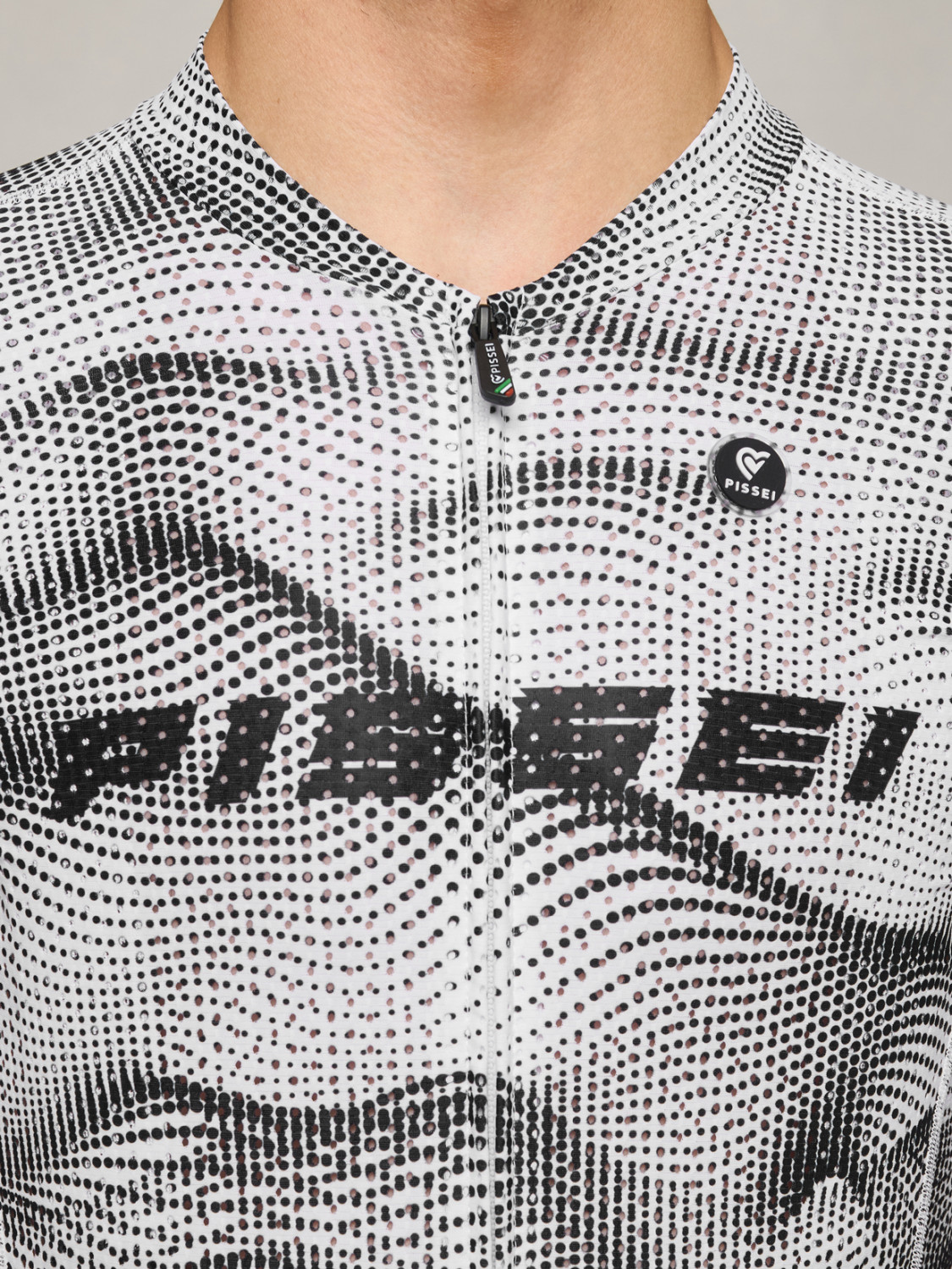 Pissei SanRemo Jersey Black/White kerékpáros mez - Image 6